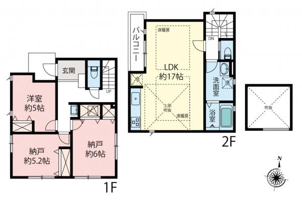 練馬区石神井台8丁目　新築一戸建て 間取り図