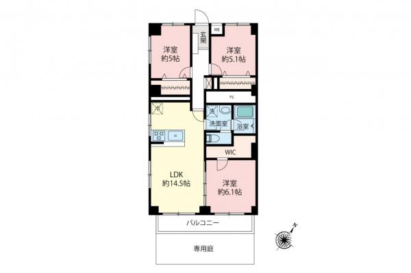 西高島平スカイハイツ　1階 間取り図