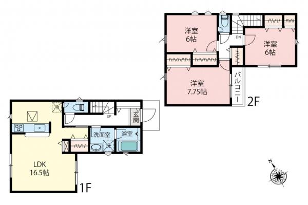 新築一戸建て 練馬区南大泉２丁目 西武新宿線東伏見駅 5,780万円