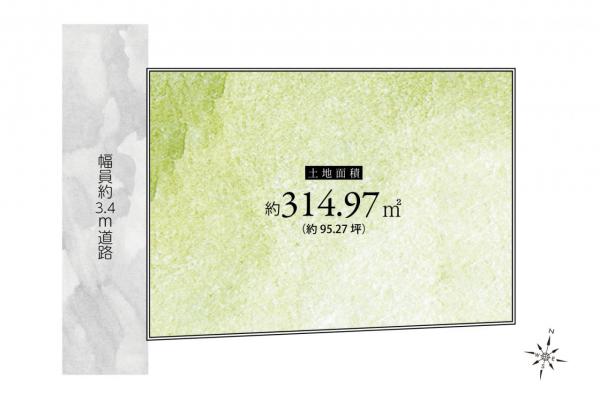 土地 狭山市大字北入曽 西武新宿線狭山市駅 980万円