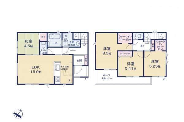 新築一戸建て 志木市中宗岡３丁目 東武東上線志木駅 3,680万円
