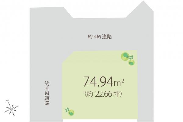 新座市東3丁目　土地 区画図