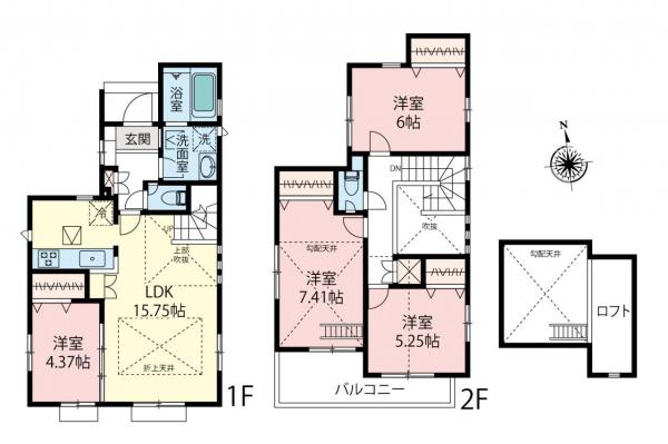 中古一戸建て 所沢市若松町 西武新宿線航空公園駅 3,480万円