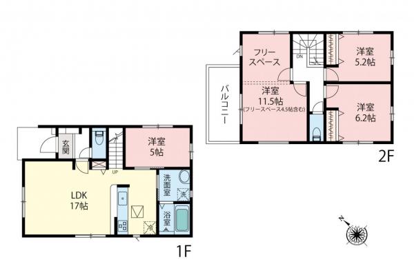 新築一戸建て ふじみ野市元福岡2丁目 東武東上線上福岡駅 3,498万円~3,698万円