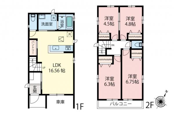 新築一戸建て 志木市柏町２丁目 東武東上線柳瀬川駅 4,390万円～4,590万円