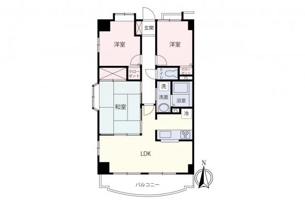 サン・ヒルズ小手指　5階 間取り図