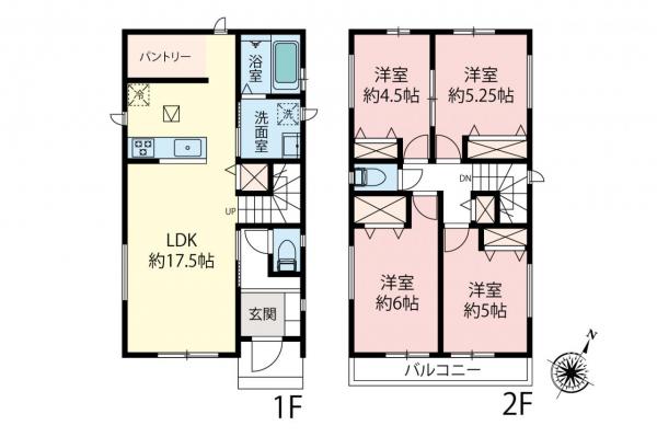 新築一戸建て 入間郡三芳町大字北永井 東武東上線鶴瀬駅 3,390万円
