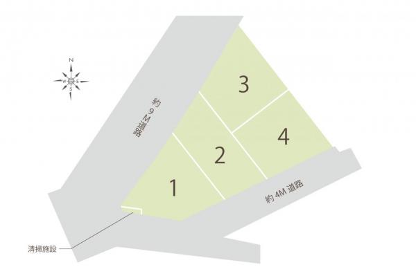 川越市山田　土地 区画図