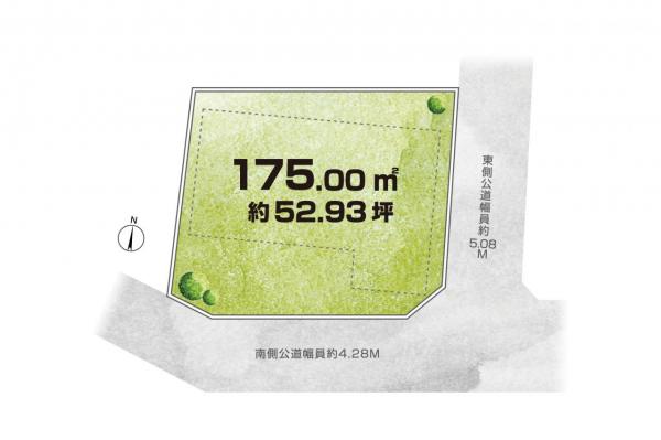 【住協のお預かり物件】日高市高萩東　土地 区画図