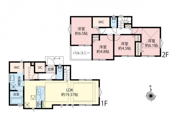 新築一戸建て 練馬区大泉学園町５丁目 西武池袋線大泉学園駅 6,180万円