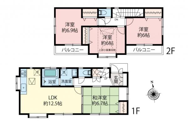 練馬区南大泉4丁目　中古一戸建て 間取り図