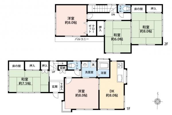 中古一戸建て 狭山市広瀬東２丁目 西武新宿線狭山市駅 1,830万円