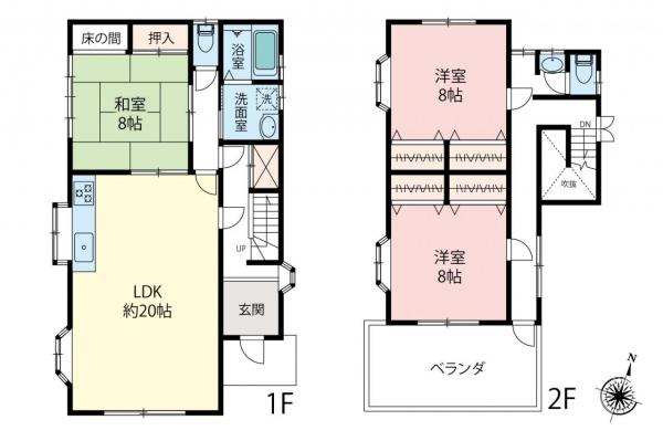 中古一戸建て 川越市稲荷町 東武東上線上福岡駅 2,299万円