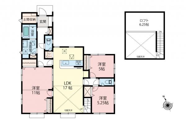東松山市桜山台　新築一戸建て 間取り図