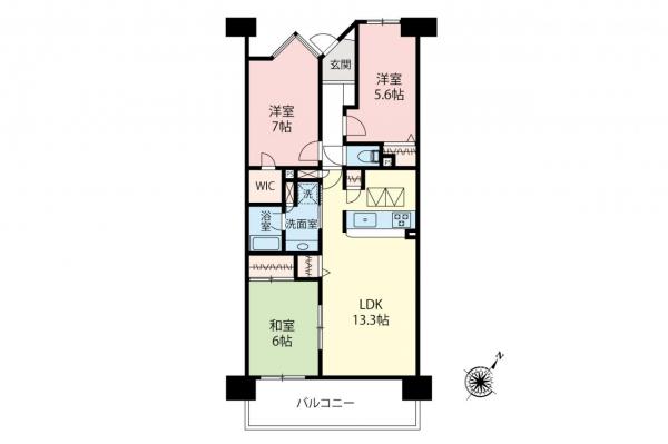 リンク・シティ小手指　1階 間取り図
