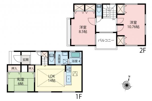 中古一戸建て ふじみ野市駒西2丁目 東武東上線ふじみ野駅 3,480万円