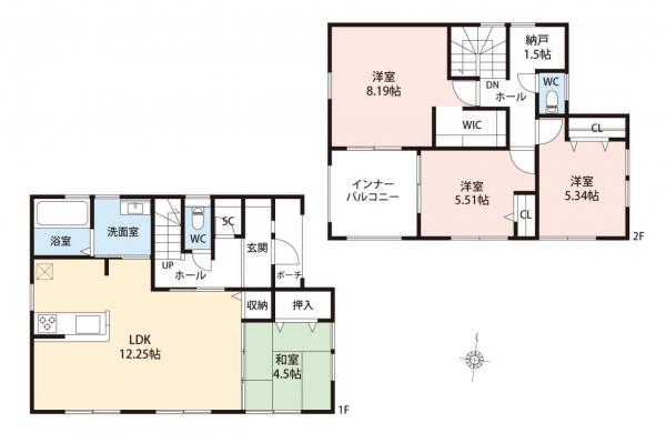 中古一戸建て 入間市大字野田 西武池袋線元加治駅 2,480万円