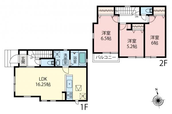 新築一戸建て 小平市上水南町２丁目 西武多摩湖線一橋学園駅 5,580万円
