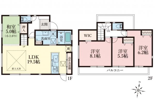 新築一戸建て 富士見市大字勝瀬 東武東上線ふじみ野駅 4,980万円