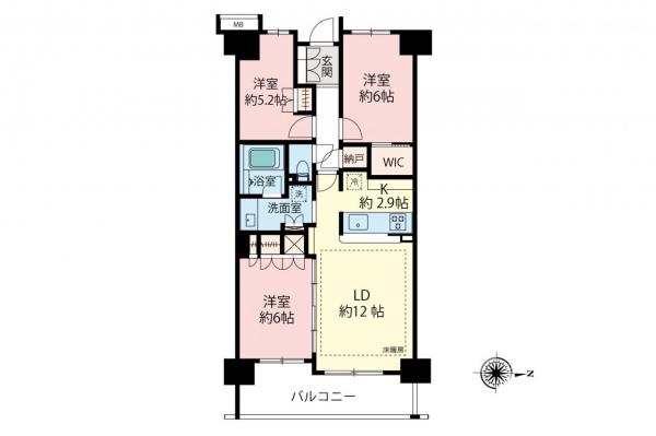 ルネ花小金井　7階 間取り図