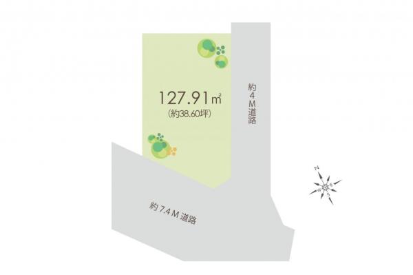 川越市小室　土地 区画図