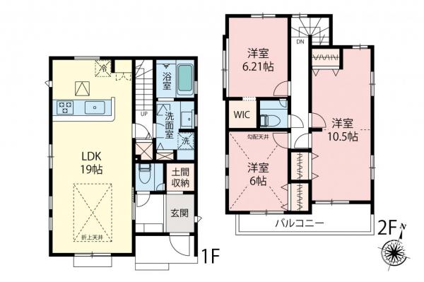 新築一戸建て 川越市大字笠幡 JR川越線笠幡駅 3,190万円～3,390万円