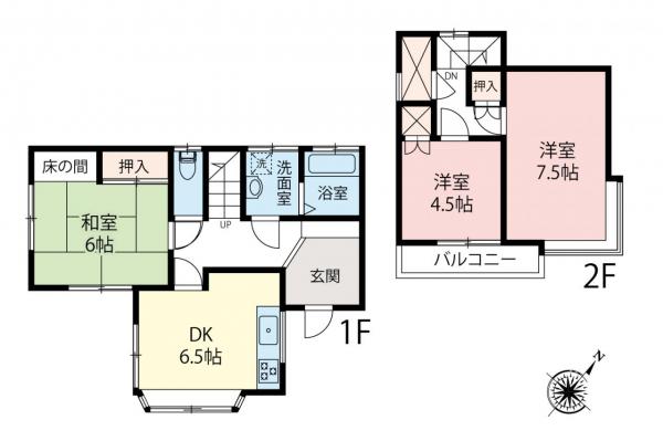 中古一戸建て ふじみ野市桜ケ丘３丁目 東武東上線ふじみ野駅 1,680万円