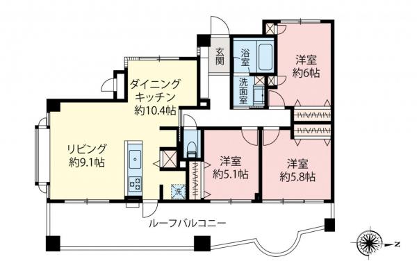 ダイアパレス成増II　4階 間取り図
