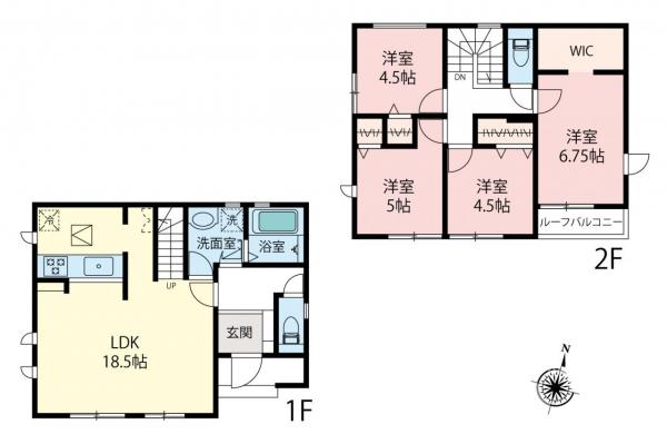 新築一戸建て 練馬区石神井台５丁目 西武新宿線上石神井駅 7,080万円