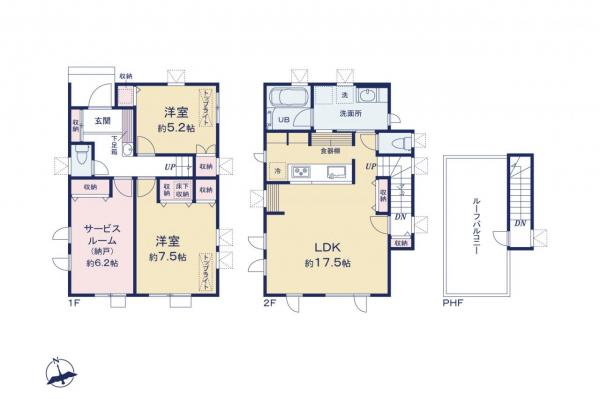 杉並区下井草1丁目　新築一戸建て 間取り図