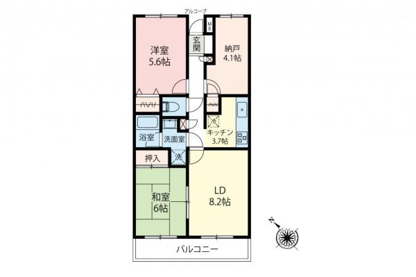 ステイツ新所沢　1階 間取り図