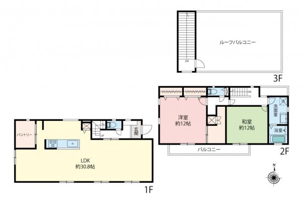 中古一戸建て 中野区若宮２丁目 西武新宿線都立家政駅 9,800万円