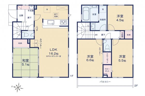 東久留米市八幡町2丁目　新築一戸建て 間取り図