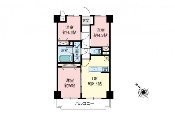 中古マンション 鶴ヶ島市脚折町1丁目 東武東上線坂戸駅 1,498万円