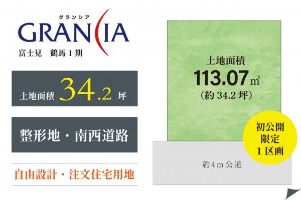 土地 富士見市大字鶴馬 東武東上線鶴瀬駅 1,650万円