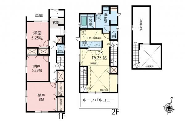 練馬区春日町5丁目　新築一戸建て 間取り図