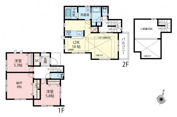 練馬区春日町5丁目　新築一戸建て 間取り図