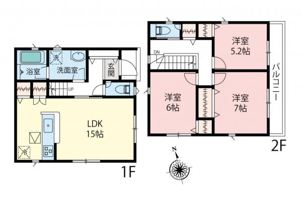 新築一戸建て 新座市畑中２丁目 東武東上線朝霞台駅 3,480万円～3,780万円