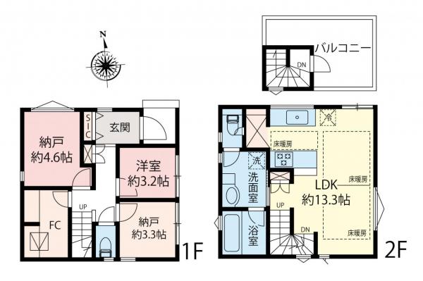 中古一戸建て 練馬区南田中１丁目 西武池袋線富士見台駅 5,780万円