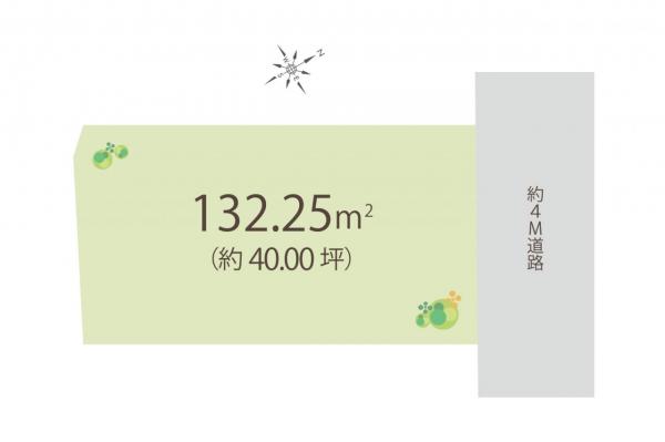 所沢市西狭山ケ丘1丁目　土地 区画図