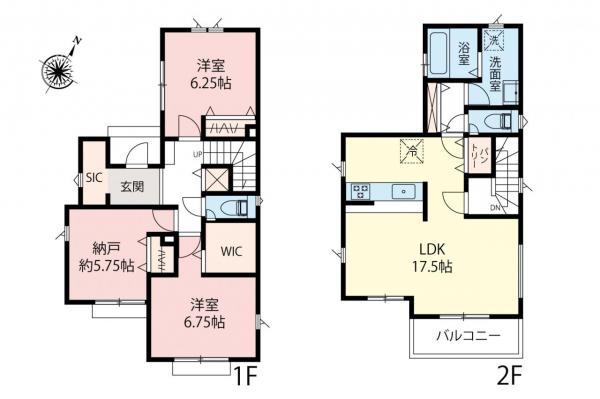 新築一戸建て 富士見市大字鶴馬 東武東上線鶴瀬駅 4,499万円