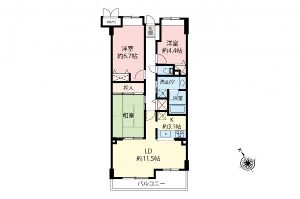 中古マンション 中野区鷺宮３丁目 西武新宿線鷺ノ宮駅 5,840万円
