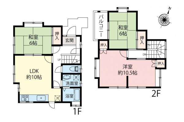 飯能市征矢町　中古一戸建て 間取り図