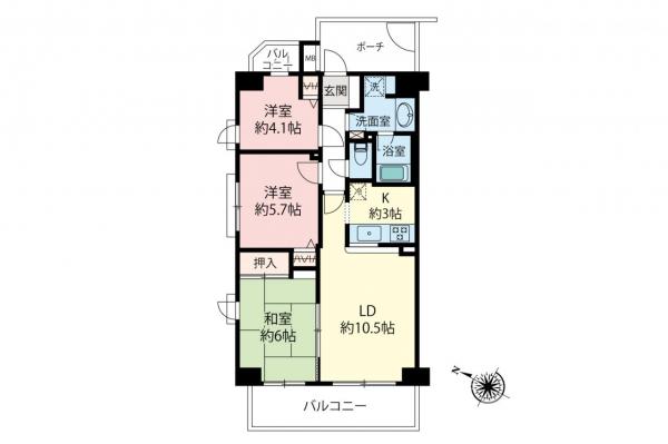ソフィア上福岡　2階 間取り図