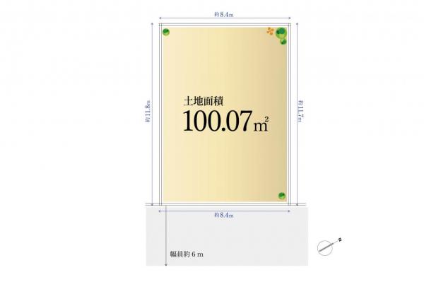 新座駅徒歩19分｜新座市野火止｜土地｜住協 区画図