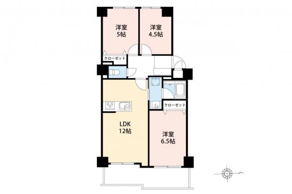 ハイツ入間　４階 間取り図