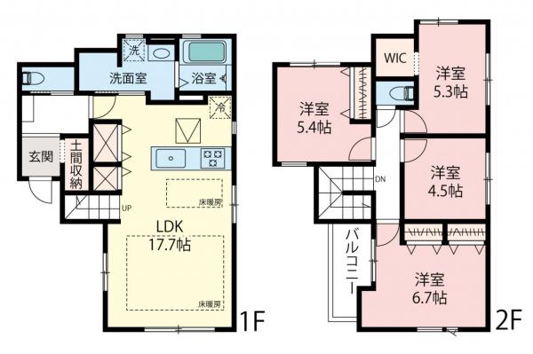 新築一戸建て 新座市北野３丁目 東武東上線志木駅 5,699万円