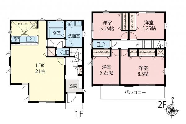 所沢市泉町　新築一戸建て 間取り図