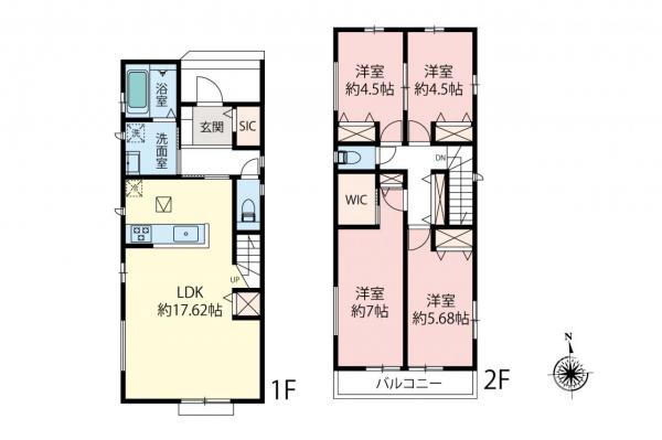 新築一戸建て 所沢市中新井３丁目 西武新宿線新所沢駅 3,990万円～4,090万円