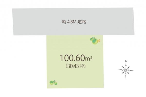 鶴ヶ島市上広谷　土地 区画図